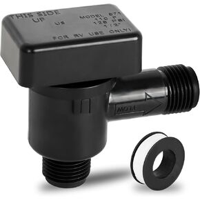 571-VAC-CHK-A RV Breaker Check Valve ، صمام فحص الخزان الأسود Camper RV ، استبدل قاطع الفراغ المتسرب على نظام الخزانات السود