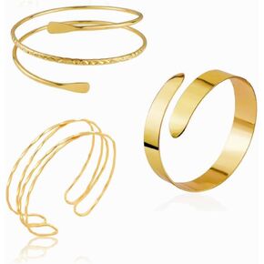Dainty Gold Arm Cuff for Women Minimalist Arm Cuff Trendy Arm Cuff Upper Arm Simple Delicate Armband Thin Arm Bracelet Jewelry Gift