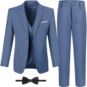 Boys Suits Formal Tuxedo Suits for Boys Wedding Easter Outfits Kids Suit Dress Jacket Vest Pants Tie Set