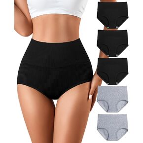 J-Pone Women Womens Cotton Cotton High Cherced Strech Soft Compleage Braces Ladies Post Post Post Pack