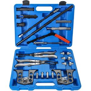 DASBET Valve Spring Compressor, Universal Overhead Engine Valve Spring Remover and Installer, OHV OHC Compressor Tool, Cylinder Head Service Set