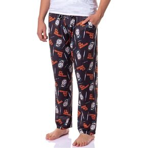 Halloween Men's It's Time Michael Myers Sleep Pajama Pants for Adults
