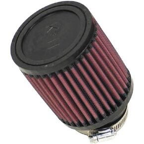K & N عالية التدفق الأصلي مدى الحياة المشبك Universal Clamp-On Filter: عالية الأداء ، قسط ، قابلة للغسل: شفة القطر: 2.25 بوصة ، ارتفاع المرشح: 4 في ، شفة طول: 1 في ، الشكل: RU-1700
