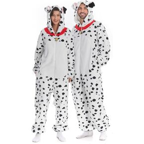 HSCTEK Luxury Double-sided Flannel Fleece Adult Dog Onesies with Hoodie