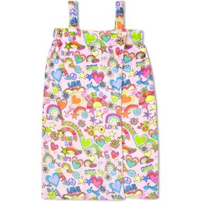 iscream Big Girls' Silky Soft Plush Spa Wrap for Home, Travel, Summer Camp - Pretty in Print Collection