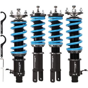 maXpeedingrods Coilovers for Honda Civic 1992-2000, for Honda CRX 1992-1995, for Acura Integra 1990-2001, 24 Levels Damper Adjustable Coilovers Suspension Kit, Height Adjustable Lowering Kit