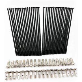 Motorcycle spokes 21" Front 18" 19" Rear Wheel spokes & spoke nipples For YAMAHA YZ125 YZ250 YZ250FX YZ450F WR250 WR450 (19" Rear Wheel Spokes)
