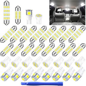 32 قطعة قبة مصباح LED LED مجموعة المصباح الداخلي مجموعة 194 T10 DE3175 578 31MM 42 مم مصابيح الاستبدال الداخلية للسيارة الخريطة الداخلية لوحة الباب علامة الجهة ضوء الجذع - أبيض