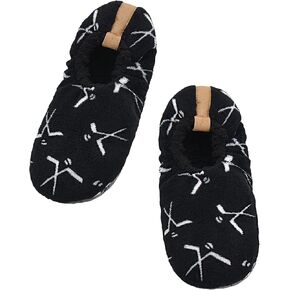 Panda Bros Mens Slipper Socks Low Cut Super Soft Warm Home Sock with Non-Slip Indoor Slipper Shoes Socks