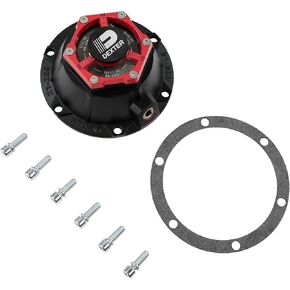 Dexter Fortress Bolt-on Aluminum Oil Cap Kit for 9,000-12,000lb Dexter Axles Using New Hub Design (K21-259-00), Black