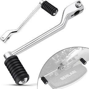 Benlari Heel Toe Toe Sye Lever Pegs ، أوتاد تحول من الفولاذ المقاوم للصدأ مناسبة مع Harley Touring 1988-2024 Street Glide Road Glide Electra Glide Road King ، 2008-2024 Trike ، 1986-2017 FL Softail ، Black ، 2pcs