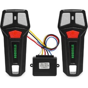 Wireless Winch Remote Control Kit 12V Switch Switch Recovery Recovery Winch Receiver WINCH مع 2PCS WIRELESS WINCH Universal Winch Wireless System for Truck و ATV و SUV