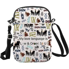 WCGXKO TV Show Inspired Crossbody Bag Law Detective TV Show Gift
