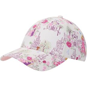 Disney Princess Characters & Palaces Women's White Traditional Adjustable Hat