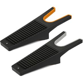 ZOMAKE Boot Jack 2Pcs,Boot Remover for Cowboy Boots,Non-Slip Grip Heavy Duty Boot Puller Boot Hooks for Men,Women,Work Effortless Boots Remover Tool Boot Horn(Orange,Grey)