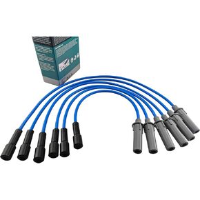High Performance Racing Spark Plug Wires Compatible with Pacifica Town&Country Voyager Caravan Grand Caravan OHV 3.3L 3.8L V6 2001-2010 Blue