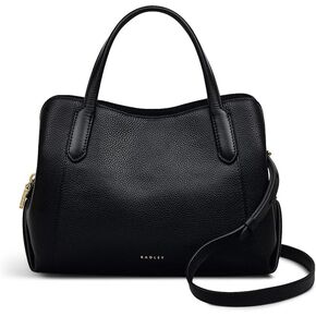 RADLEY London Provence Avenue Women's Small Leather Ziptop Satchel Bag, Black