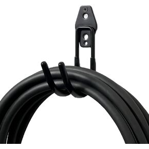 EV Charger Holder Wall Mount | Heavy-Duty J-Hook for Electric Vehicle Charging Cable Management, Durable Steel Hook for Indoor/Outdoor Use, EV Charger Cord Organizer, Tesla and J1772 Compatible