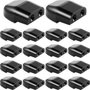 Frienda 18 Pcs Deer Whistles for Car Deer Warning Devices Vehicles Horn Save Whistle with Adhesive Tapes Vehicles Dual Construction animal siren for Truck Motorcycle(Black)