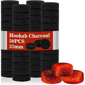 50pcs brequettes الفحم - أقراص الفحم في الفحم البخور أقراص حرق الفحم