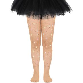 YMYDYFC Grils Tights Toddler Girl Sparkle Tights Toddler Fishnet Stockings Kids Christmas Halloween tights