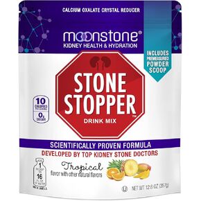 Stone Stopper Drink Mix, Cranberry Raspberry, Kidney Stone Prevention, Calcium Oxalate Protector, Developed by Urologists to Improve Hydration and Support Kidney Health, 15 Day Supply