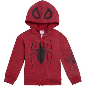 Marvel Spider-Man Fleece Matching Family Zip Up Cosplay Hoodie Toddler to Adult Sizes (2T - 2XL)