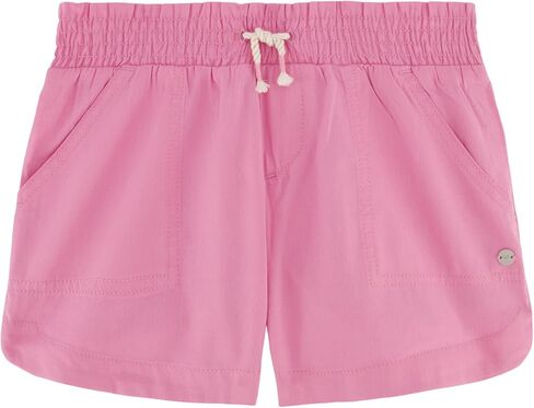 Roxy Girls Soleil Elastic Waist Shorts, Drawstring Closure, Soft & Comfortable Fit in Kuwait