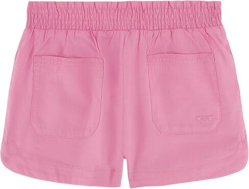 Roxy Girls Soleil Elastic Waist Shorts, Drawstring Closure, Soft & Comfortable Fit in Kuwait