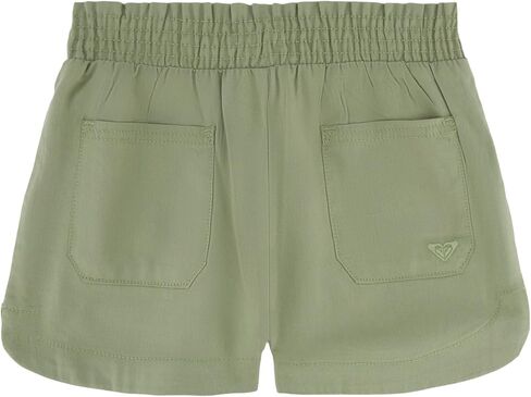 Roxy Girls Soleil Elastic Waist Shorts, Drawstring Closure, Soft & Comfortable Fit in Kuwait
