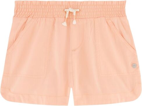 Roxy Girls Soleil Elastic Waist Shorts, Drawstring Closure, Soft & Comfortable Fit in Kuwait