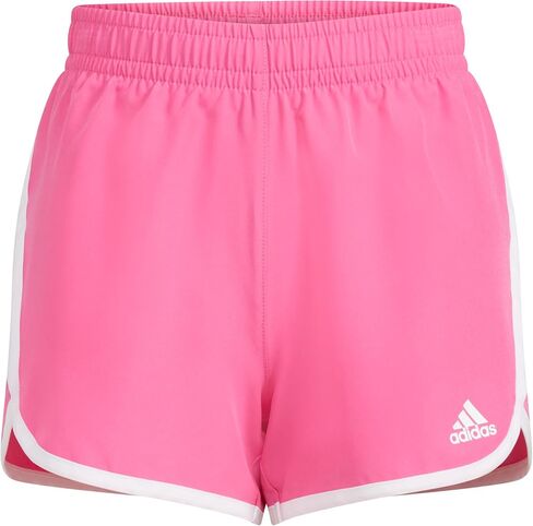 adidas Girls' Elastic Waistband Retro Woven Gym Shorts in Saudi Arabia