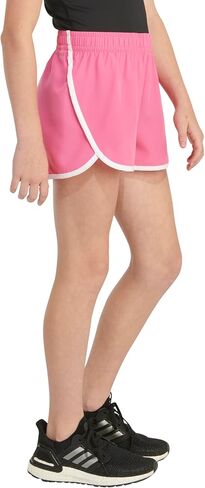 adidas Girls' Elastic Waistband Retro Woven Gym Shorts in Saudi Arabia