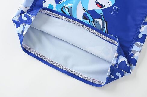 Aiwuhe Toddler Boys Swimsuit مجموعة ملابس راغبة و Guard 'ملابس السباحة من قطعتين للسباحين وسباحة السباحة مع قبعة UPF 50+ 3-8Y in Kuwait