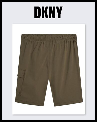 DKNY Boys' Shorts - Classic Fit Woven Twill Cargo Shorts - Pull On Shorts for Boys (8-20) in Kuwait