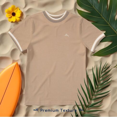 Tommy Bahama Boys Crewneck Crewneck قصيرة الأكمام تي شيرت وسراويل الخصر المرنة ، ملابس صيفية من قطعتين للأطفال in Kuwait