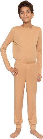 STRETCH IS COMFORT Youth Boys' Oh So Soft Jogger Set with Long Sleeve Crew Neck Top | Comfortable Kids' Clothing | 4-16 in Kuwait