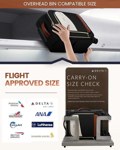 LOVEVOOK 4 Pcs Carry On Luggage 22x14x9 Airline Approved, 20 Inch Carry On Suitcases with Wheels, Softside Rolling Suitcase for Women Men, with TSA Lock Weekender Travel Luggage in Kuwait