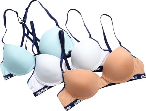 محدودة أيضًا حمالات الصدر - 3 حزمة ميكروفيات لاسلكية خفيفة الوزن للفتيات ، صدرية كل يوم مصبوب سلس (30A -34A) in Kuwait