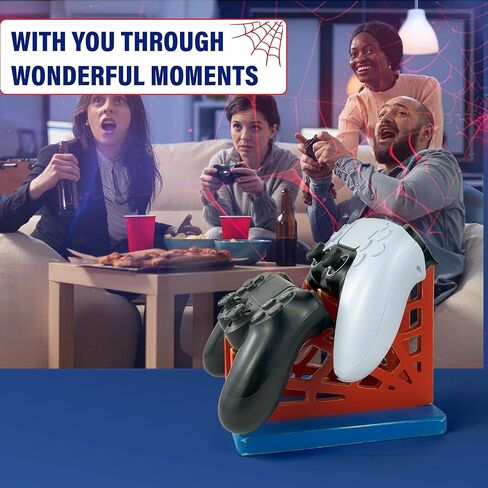 Gamer Gift for Men Teenage Boy Wood Controller Organizer with Headphone Holder & Game Controller Stand - Unique Gift Idea for Husband, Boyfriend, Gamers, Game Lover, Gaming Accessory in Kuwait