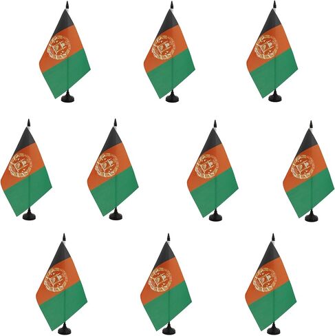 علم طاولة بوتان من AZ FLAG مقاس 5 بوصة × 8 بوصة - علم مكتب بوتان مقاس 21 × 14 سم - عصا وقاعدة بلاستيكية سوداء in Kuwait