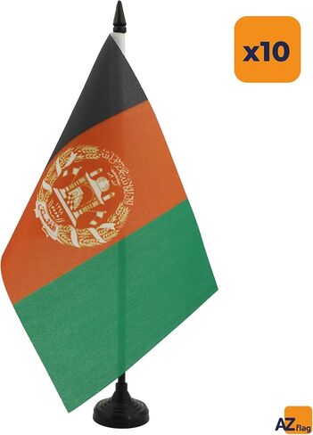 علم طاولة بوتان من AZ FLAG مقاس 5 بوصة × 8 بوصة - علم مكتب بوتان مقاس 21 × 14 سم - عصا وقاعدة بلاستيكية سوداء in Kuwait