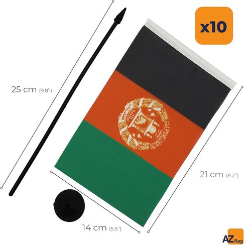 علم طاولة بوتان من AZ FLAG مقاس 5 بوصة × 8 بوصة - علم مكتب بوتان مقاس 21 × 14 سم - عصا وقاعدة بلاستيكية سوداء in Kuwait