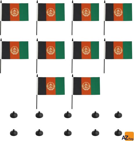 علم طاولة بوتان من AZ FLAG مقاس 5 بوصة × 8 بوصة - علم مكتب بوتان مقاس 21 × 14 سم - عصا وقاعدة بلاستيكية سوداء in Kuwait