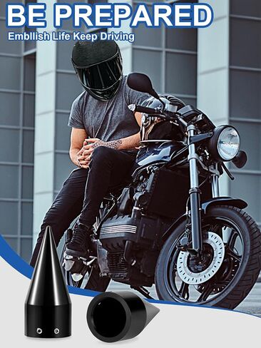 أغطية جوز دراجة نارية ، 3.6 "محور أمامي يغطي CNC مقطوعة متوافقة مع Harley Davidson Street Glide Road Road King Electra Glide Glide Dyna 2008-Later ، Black in Kuwait