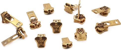 YKK® - حل طقم إصلاح السوستة، 5 معادن نحاسية اختيارك من عمليات السحب الفاخرة من YKK® #5 منزلق نحاسي مصنوع في الولايات المتحدة الأمريكية - 12 عملية سحب لكل عبوة (حقيبة يد طويلة سحب غير قفل منزلق) in Kuwait