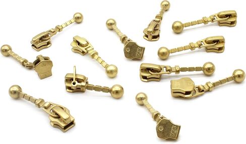 YKK® - حل طقم إصلاح السوستة، 5 معادن نحاسية اختيارك من عمليات السحب الفاخرة من YKK® #5 منزلق نحاسي مصنوع في الولايات المتحدة الأمريكية - 12 عملية سحب لكل عبوة (حقيبة يد طويلة سحب غير قفل منزلق) in Kuwait