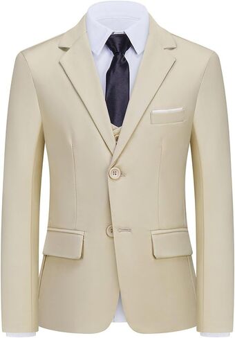 Kids Suits for Boys 7 Pieces Formal Suit Boys Dress Shirts Ring Bearer Outfit Slim Fit Dresswear Suit in Kuwait