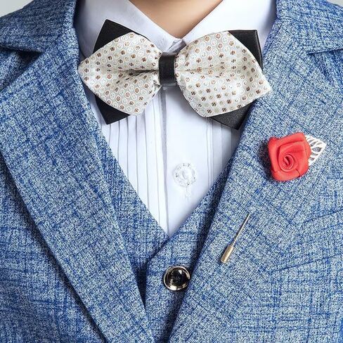 Boys Suit Plaid Stripes Suits for Boys 3 Piece Formal Wedding Outfit Slim Fit Suit Blazer Vest Pants Set in Saudi Arabia