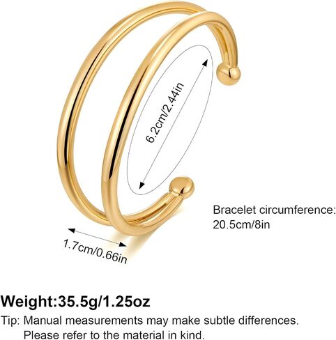 MUYAN Gold Vintage Statement Open Cuff Bracelets for Women Bangle Bracelet Boho Jewelry in Saudi Arabia